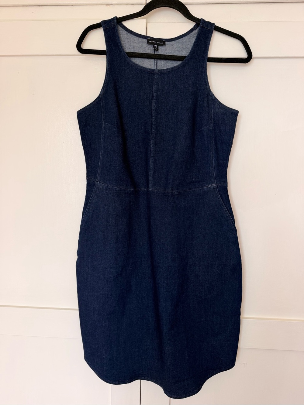 Universal Standard Navy Denim Midi Dress